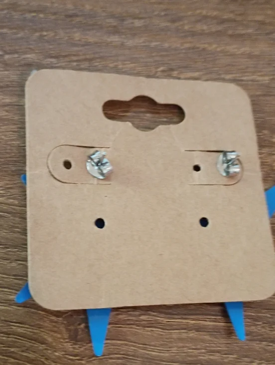 Bright Blue Star Dangle Earrings Bold Acrylic Statement Funky Y2K Festival - Picture 5 of 5